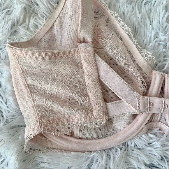 Freya Lingerie Plunge Bra Pastel Pink Unlined Underwire 30I AA1011Pel - Picture 7 of 11